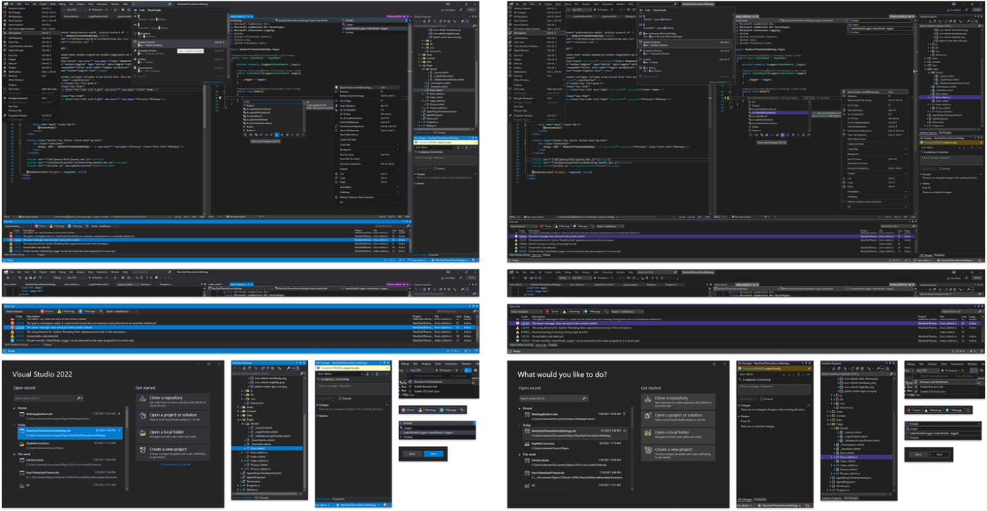 微软Visual Studio 2022版11月8日发布 官方介绍UI新变化截图