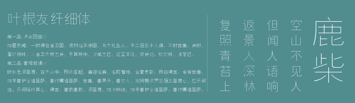 叶根友纤细体截图
