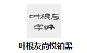 叶根友尚悦铂黑段首LOGO