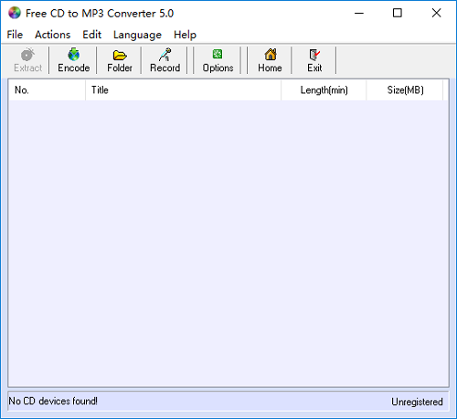 CD/MP3转换器(Free CD to MP3 Converter)截图