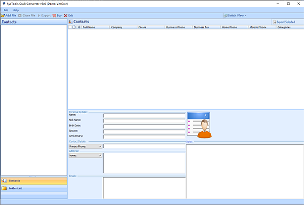 SysTools OAB Converter截图