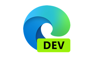 Microsoft Edge Dev预览版段首LOGO