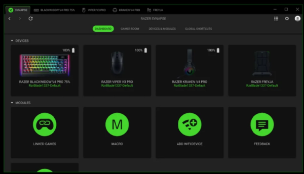 Razer Synapse 4(雷云4)截图