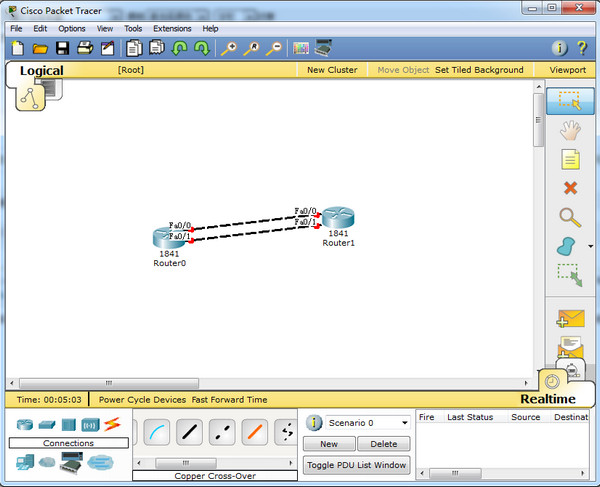 cisco packet tracer截图