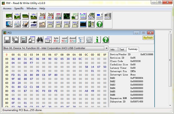 RWEverything(硬件信息读取工具)截图