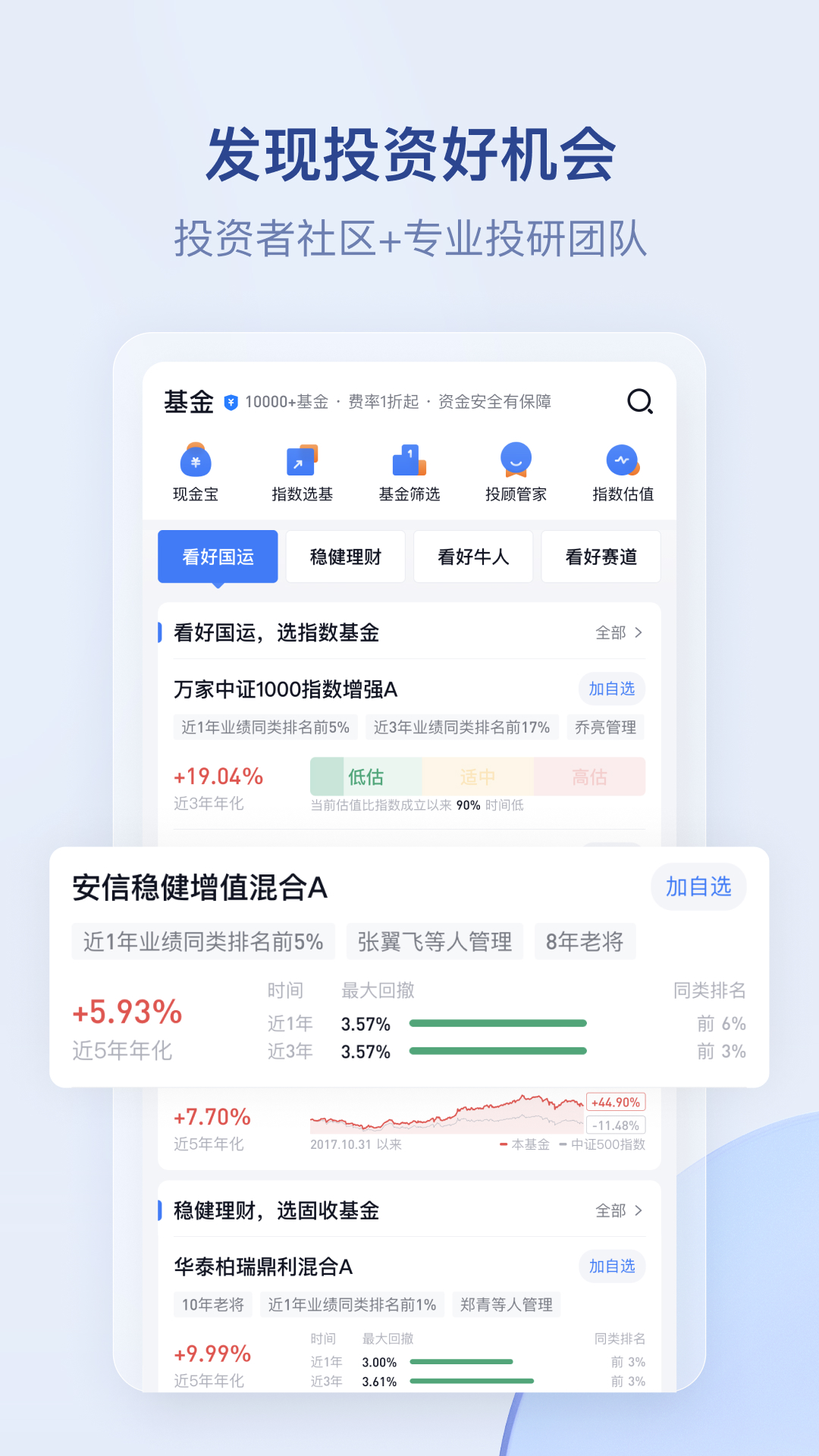 蛋卷基金截图