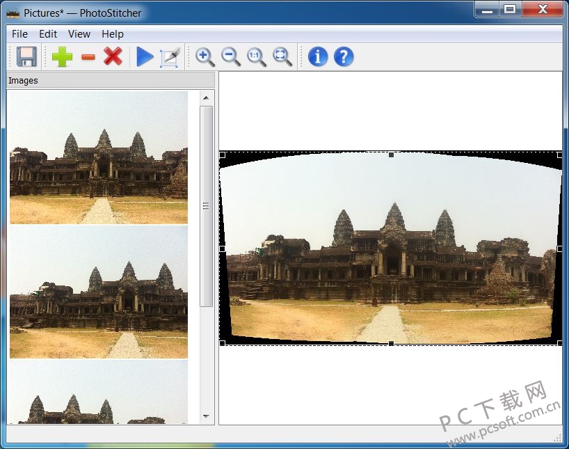 全景照片合成工具(Teorex PhotoStitcher)截图