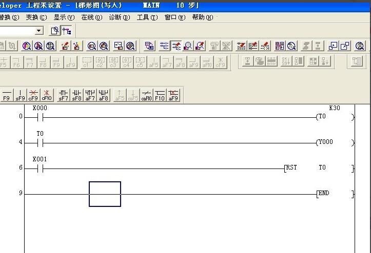 三菱PLC怎样编写计时指令？