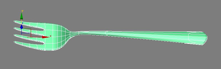 3DMAX制作叉子建模的详细操作过程