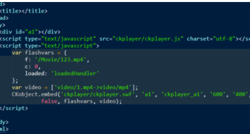 ckplayer如何嵌入网页