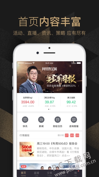 网易贵金属截图