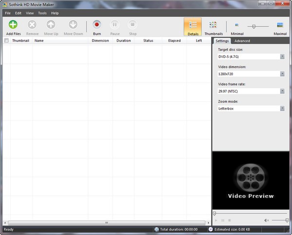 Sothink HD Movie Maker截图