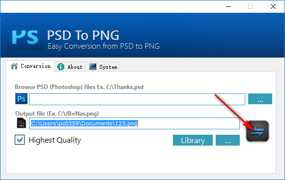 PSD To PNG(PSD转PNG格式工具)