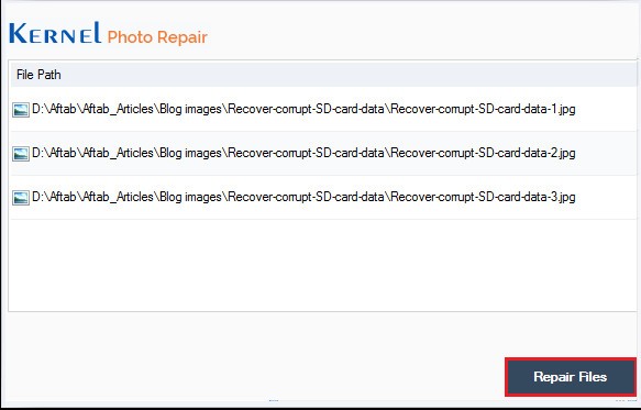 Kernel Photo Repair截图