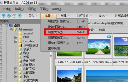 怎样用Acdsee批量修改图片大小?