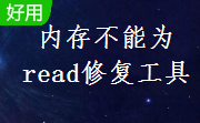 内存不能为read修复工具段首LOGO