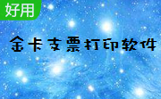 金卡支票打印软件段首LOGO