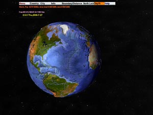 三维世界地图屏保(3D World Map)截图